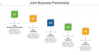 Joint Business Partnership Ppt Powerpoint Presentation Infographic Template Infographics Cpb