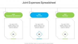 Joint Expenses Spreadsheet In Powerpoint And Google Slides Cpb