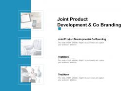 Joint product development and co branding ppt powerpoint icon cpb