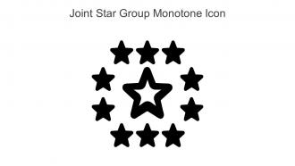 Joint Star Group Monotone Icon In Powerpoint Pptx Png And Editable Eps Format