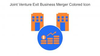 Joint Venture Exit Business Merger Colored Icon In Powerpoint Pptx Png And Editable Eps Format