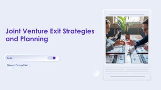 Joint Venture Exit Strategies And Planning PPT PowerPoint AT
