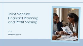 Joint Venture Financial Planning And Profit Sharing PPT Information AT