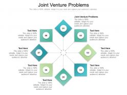 Joint venture problems ppt powerpoint presentation gallery background images cpb
