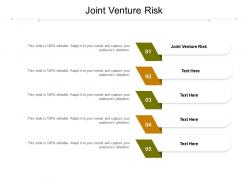 Joint venture risk ppt powerpoint presentation inspiration backgrounds cpb