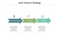 Joint venture strategy ppt powerpoint presentation show design ideas cpb