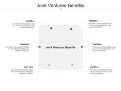 Joint ventures benefits ppt powerpoint presentation portfolio example introduction cpb
