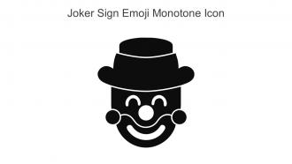 Joker Sign Emoji Monotone Icon In Powerpoint Pptx Png And Editable Eps Format