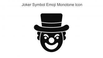 Joker Symbol Emoji Monotone Icon In Powerpoint Pptx Png And Editable Eps Format