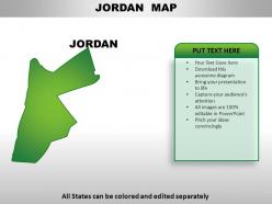Jordan country powerpoint maps