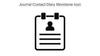 Journal Contact Diary Monotone Icon In Powerpoint Pptx Png And Editable Eps Format