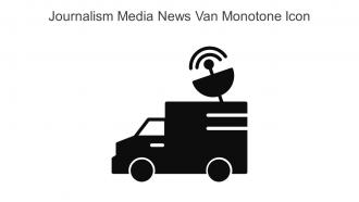 Journalism Media News Van Monotone Icon In Powerpoint Pptx Png And Editable Eps Format