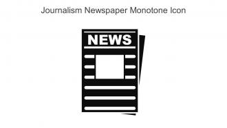 Journalism Newspaper Monotone Icon In Powerpoint Pptx Png And Editable Eps Format