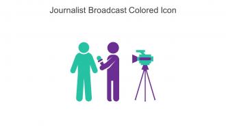 Journalist Broadcast Colored Icon In Powerpoint Pptx Png And Editable Eps Format