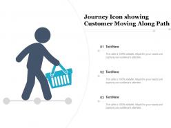 Journey icon showing customer moving along path