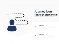 Journey icon showing customer path