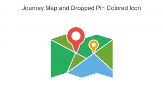 Journey Map And Dropped Pin Colored Icon In Powerpoint Pptx Png And Editable Eps Format