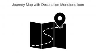Journey Map With Destination Monotone Icon In Powerpoint Pptx Png And Editable Eps Format