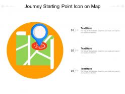 Journey starting point icon on map