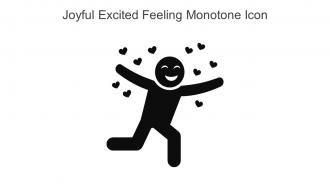 Joyful Excited Feeling Monotone Icon In Powerpoint Pptx Png And Editable Eps Format