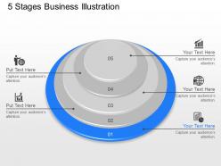65859875 style cluster stacked 5 piece powerpoint presentation diagram infographic slide