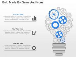 Js bulb made by gears and icons powerpoint template
