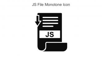 JS File Monotone Icon In Powerpoint Pptx Png And Editable Eps Format