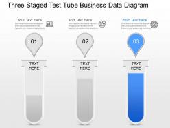 Js three staged test tube business data diagram powerpoint template