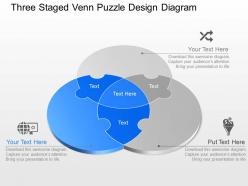 Ju three staged venn puzzle design diagram  powerpoint template