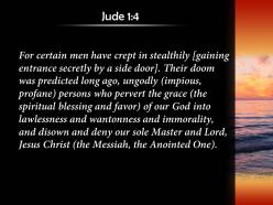 Jude 1 4 jesus christ our only sovereign powerpoint church sermon