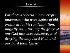 Jude 1 4 jesus christ our only sovereign powerpoint church sermon