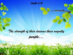 Jude 1 8 the strength of their dreams powerpoint church sermon
