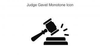 Judge Gavel Monotone Icon In Powerpoint Pptx Png And Editable Eps Format