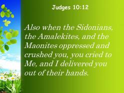 Judges 10 12 i not save you from their powerpoint church sermon