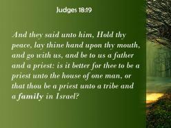 Judges 18 19 you serve a tribe and clan powerpoint church sermon