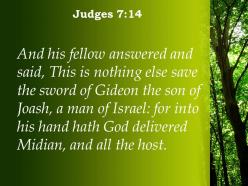 Judges 7 14 the whole camp into his hands powerpoint church sermon