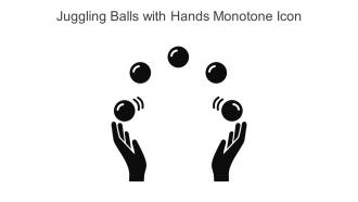 Juggling Balls With Hands Monotone Icon In Powerpoint Pptx Png And Editable Eps Format