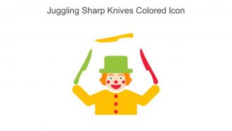 Juggling Sharp Knives Colored Icon In Powerpoint Pptx Png And Editable Eps Format