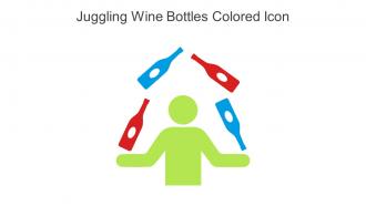 Juggling Wine Bottles Colored Icon In Powerpoint Pptx Png And Editable Eps Format