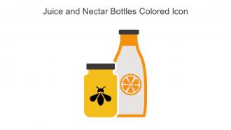 Juice And Nectar Bottles Colored Icon In Powerpoint Pptx Png And Editable Eps Format