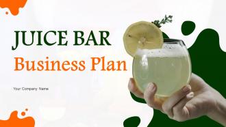 Juice Bar Business Plan Powerpoint Presentation Slides