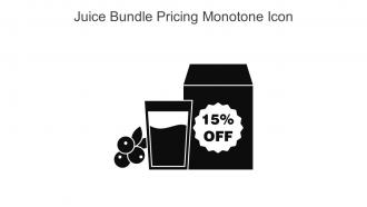 Juice Bundle Pricing Monotone Icon In Powerpoint Pptx Png And Editable Eps Format