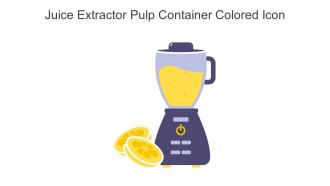 Juice Extractor Pulp Container Colored Icon In Powerpoint Pptx Png And Editable Eps Format