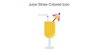 Juice Straw Colored Icon In Powerpoint Pptx Png And Editable Eps Format