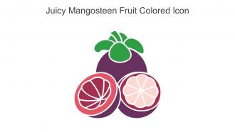 Juicy Mangosteen Fruit Colored Icon In Powerpoint Pptx Png And Editable Eps Format