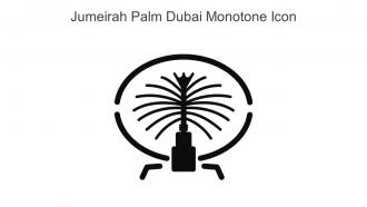 Jumeirah Palm Dubai Monotone Icon In Powerpoint Pptx Png And Editable Eps Format