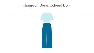 Jumpsuit Dress Colored Icon In Powerpoint Pptx Png And Editable Eps Format
