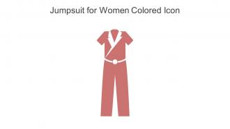Jumpsuit For Women Colored Icon In Powerpoint Pptx Png And Editable Eps Format