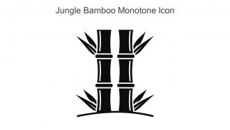 Jungle Bamboo Monotone Icon In Powerpoint Pptx Png And Editable Eps Format