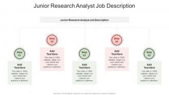 Junior Research Analyst Job Description In Powerpoint And Google Slides Cpb